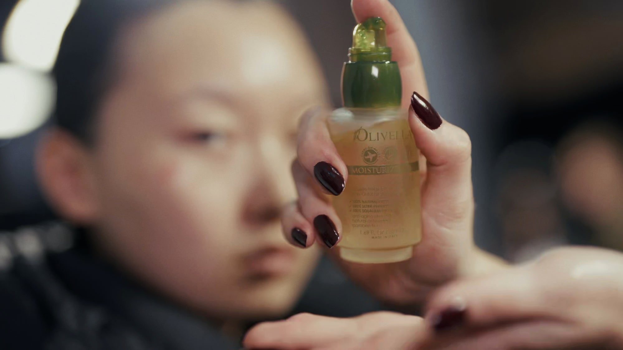 Olivella Backstage at Rahul Mishra’s Haute Couture Show in Paris