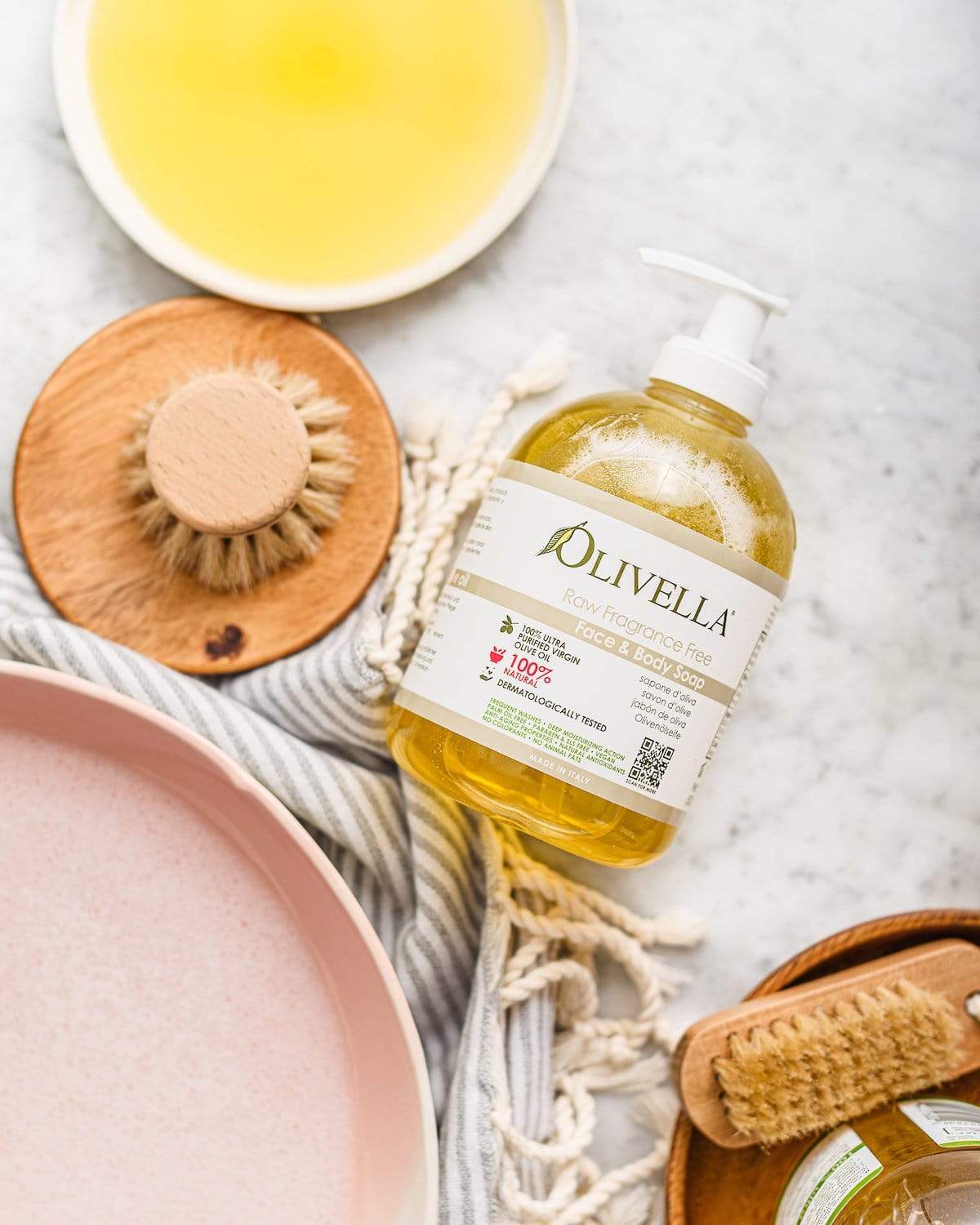 Olivella Liquid Soap - Raw Fragrance Free 16.9 Oz - Olivella