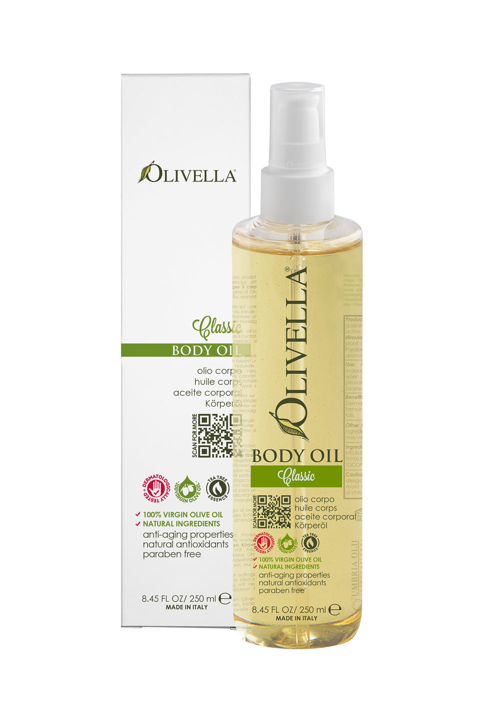 Olivella Body Oil - Classic 8.45 Oz - Olivella
