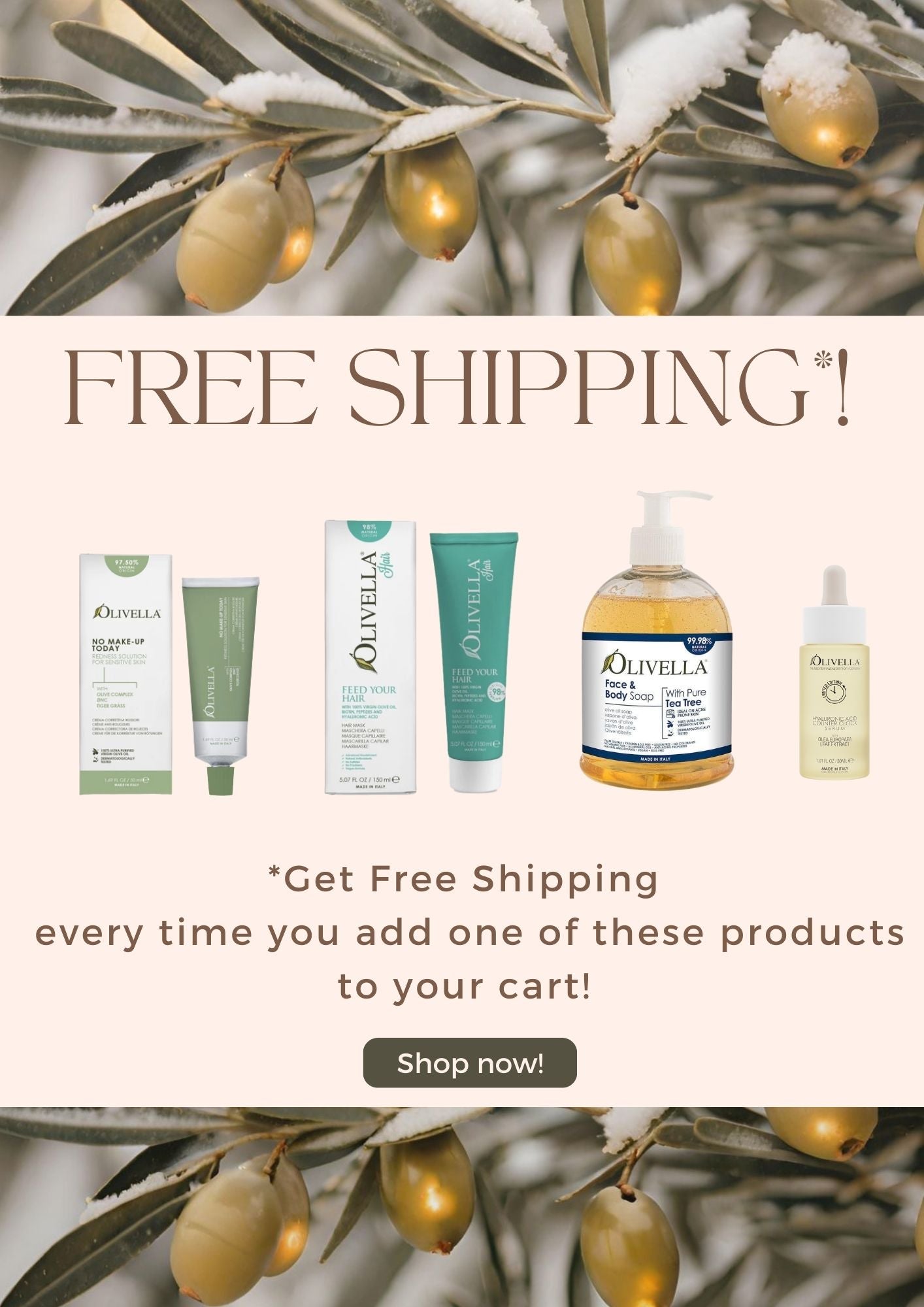 Free Shipping with selected items