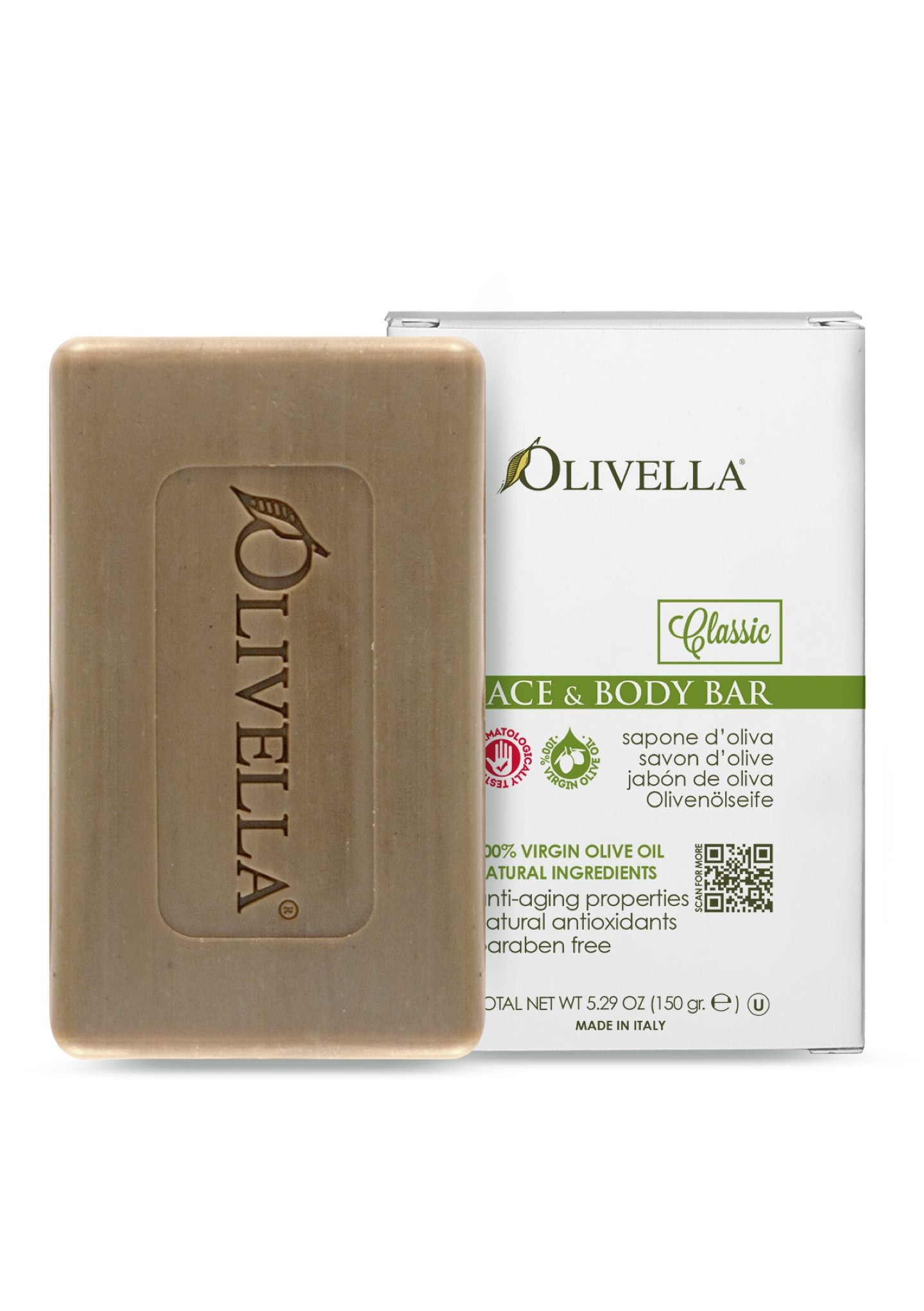 Olivella Bar Soap Classic 5.29 Oz - Olivella
