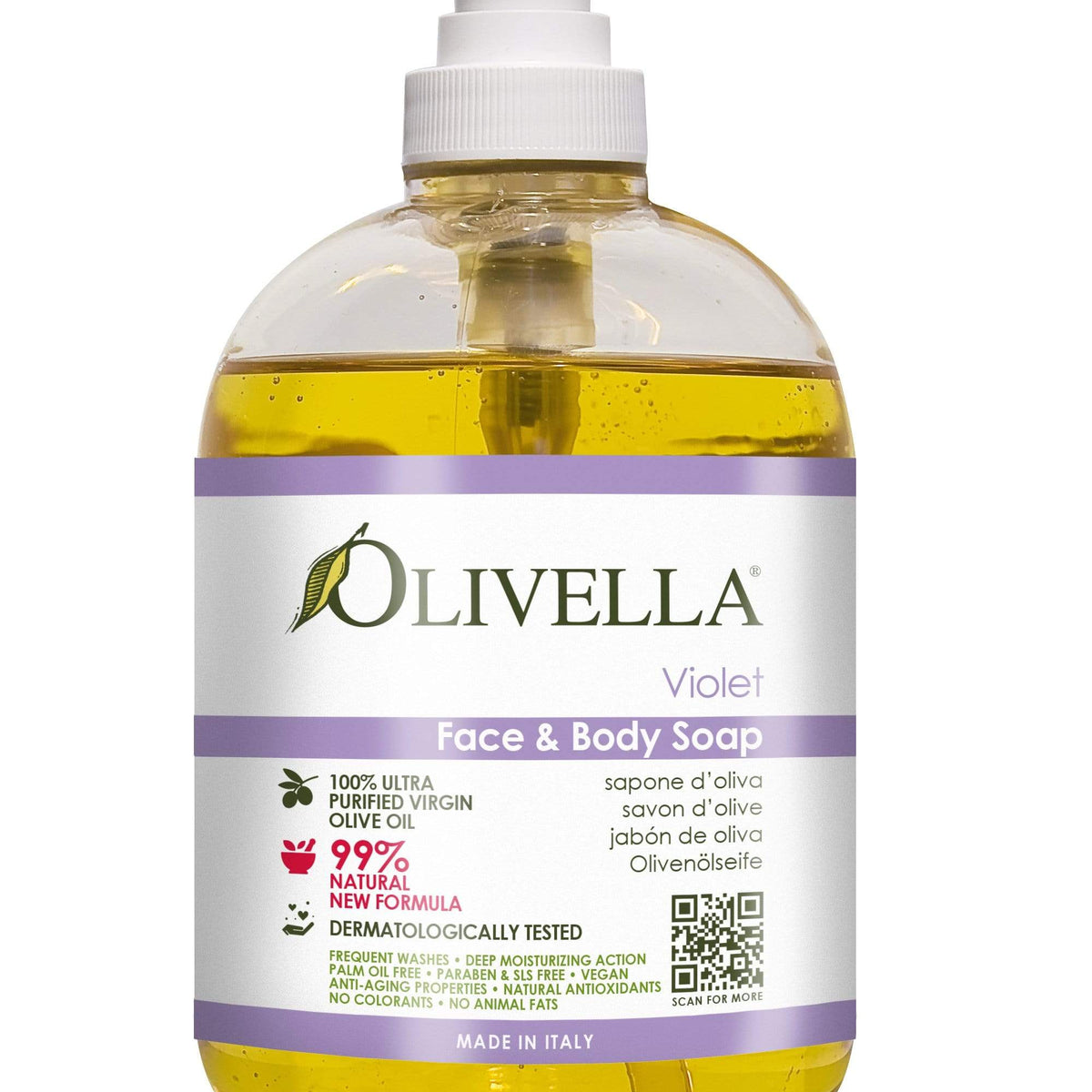 Face & Body Liquid Soap - Violet 16.9 Oz