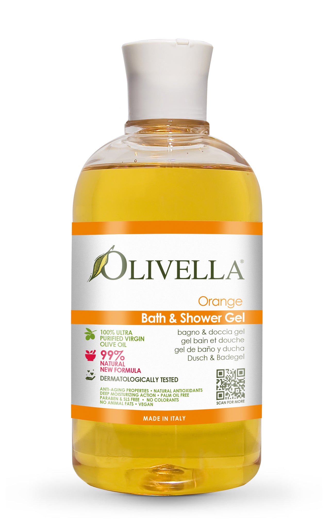 Olivella Bath & Shower Gel - Orange 16.9 Oz - Olivella