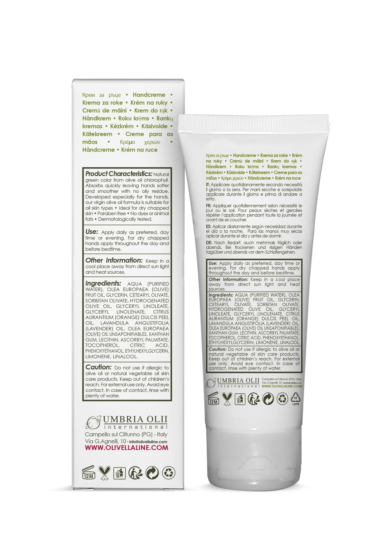 Olivella Hand Cream 2.54 Oz - Olivella