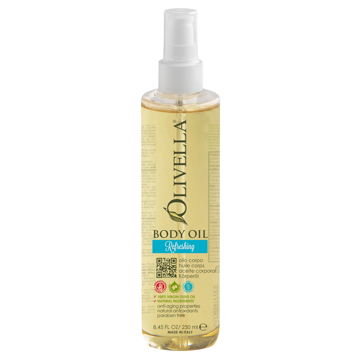 Olivella Body Oil - Refreshing 8.45 Oz - Olivella